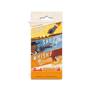 Minnys – Loot Shoot Whisky Familienspiele NSV - Nürnberger Spielkarten Verlag