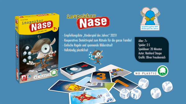 Inspektor Nase ab 7 Jahren NSV - Nürnberger Spielkarten Verlag