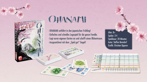 Ohanami ab 8 Jahren NSV - Nürnberger Spielkarten Verlag