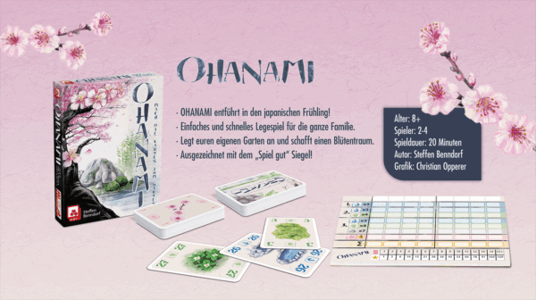 Ohanami ab 8 Jahren NSV - Nürnberger Spielkarten Verlag