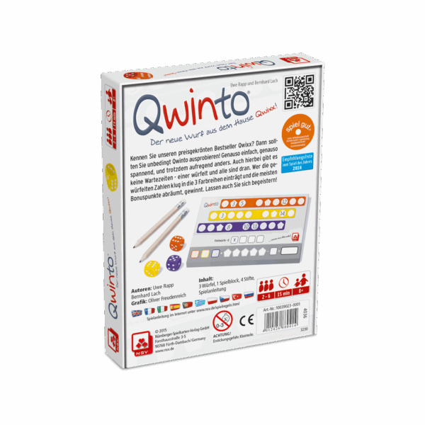 Qwinto DE NSV - Nürnberger Spielkarten Verlag