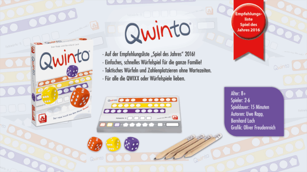 Qwinto DE NSV - Nürnberger Spielkarten Verlag