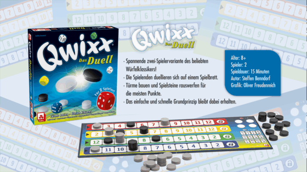 Qwixx – Das Duell Erwachsene NSV - Nürnberger Spielkarten Verlag