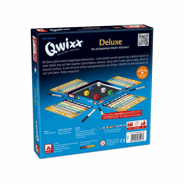 Qwixx – Deluxe PL NSV - Nürnberger Spielkarten Verlag