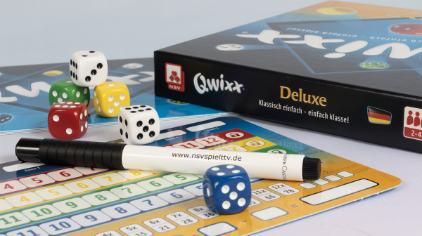 Qwixx – Deluxe Familienspiele NSV - Nürnberger Spielkarten Verlag