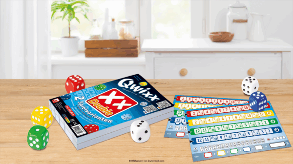 Qwixx – Double Zusatzblöcke Ersatzteile NSV - Nürnberger Spielkarten Verlag