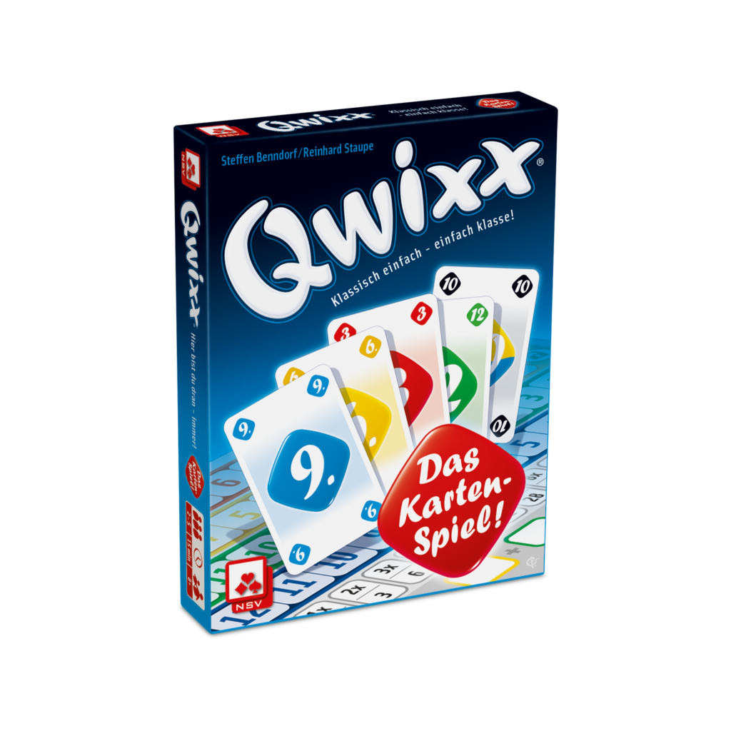 Qwixx – Das Kartenspiel Familienspiel NSV - Nürnberger Spielkarten Verlag