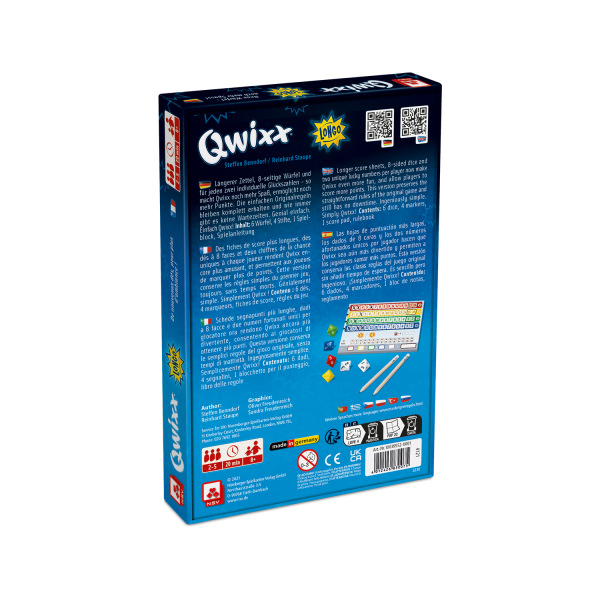 Qwixx – Longo ab 8 Jahren NSV - Nürnberger Spielkarten Verlag