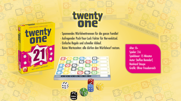 Twenty One Würfelspiele NSV - Nürnberger Spielkarten Verlag
