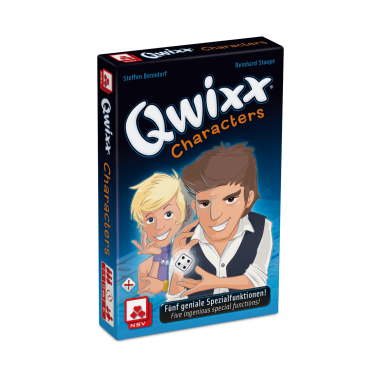 Qwixx – Characters Familienspiele NSV - Nürnberger Spielkarten Verlag