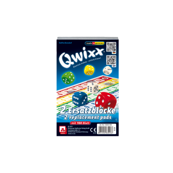 Qwixx – Original Ersatzblöcke Familienspiel NSV - Nürnberger Spielkarten Verlag