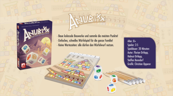Anubixx Dice game NSV - Nürnberger Spielkarten Verlag