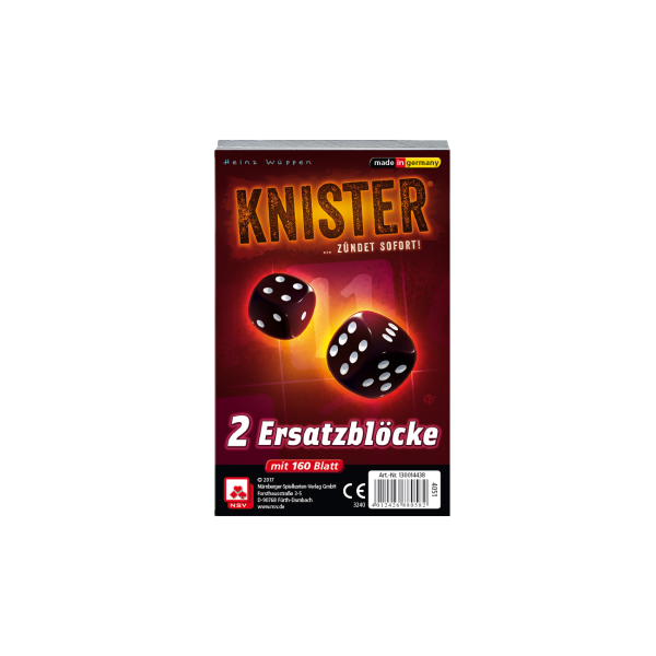 Knister Ersatzblöcke Zubehör NSV - Nürnberger Spielkarten Verlag