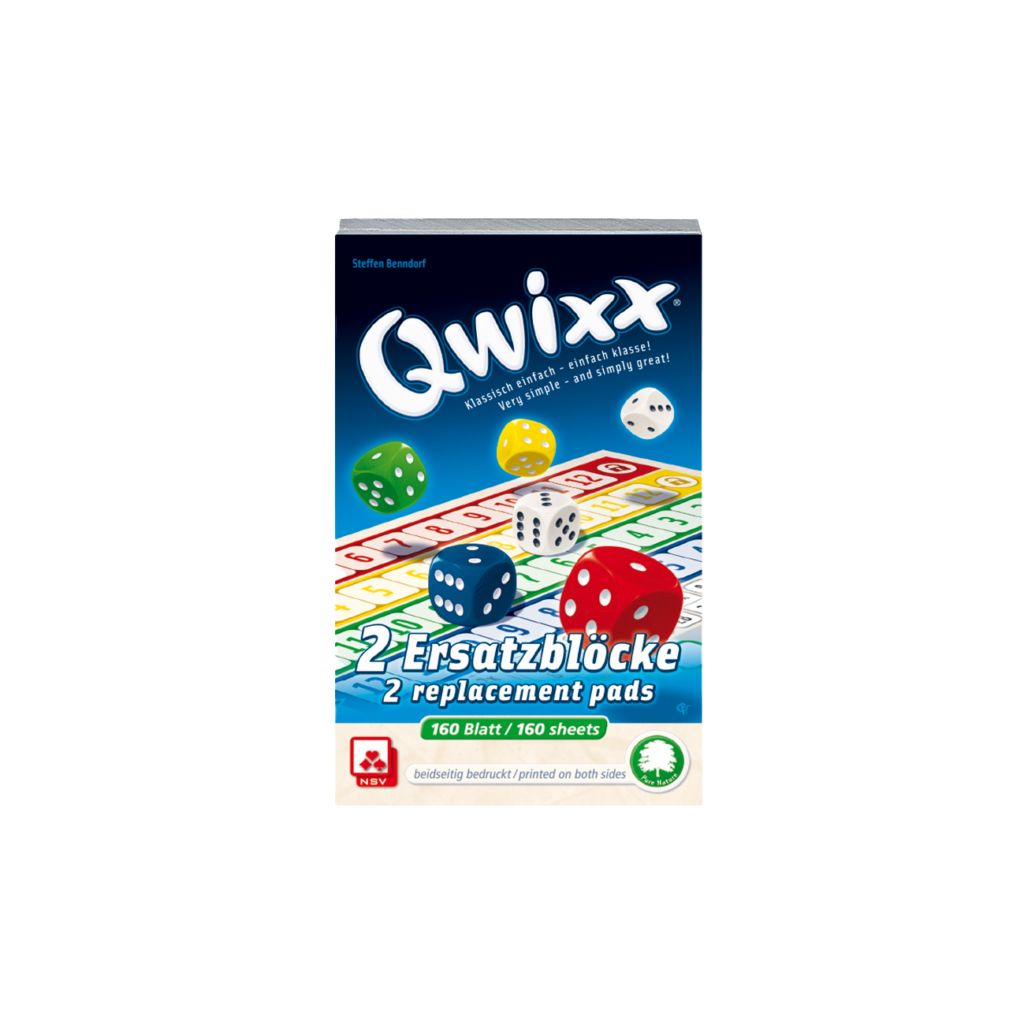 Qwixx – Natureline Ersatzblöcke Kinder NSV - Nürnberger Spielkarten Verlag