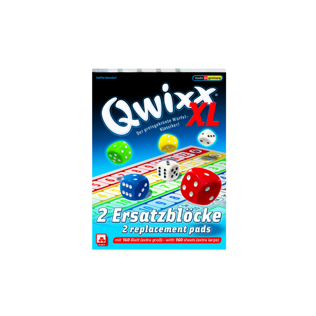 Qwixx XL Ersatzblöcke Nürnberger-Spielkarten-Verlag GmbH NSV - Nürnberger Spielkarten Verlag