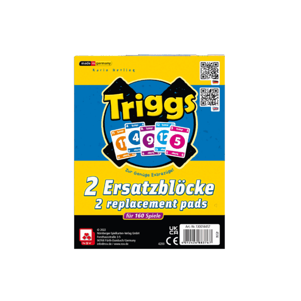 Triggs Ersatzblöcke Nürnberger-Spielkarten-Verlag GmbH NSV - Nürnberger Spielkarten Verlag