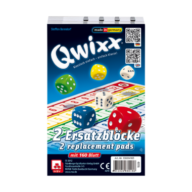 Qwixx – Original Ersatzblöcke ab 8 Jahren NSV - Nürnberger Spielkarten Verlag
