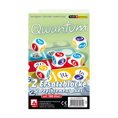 Qwantum Ersatzblöcke ab 8 Jahren NSV - Nürnberger Spielkarten Verlag