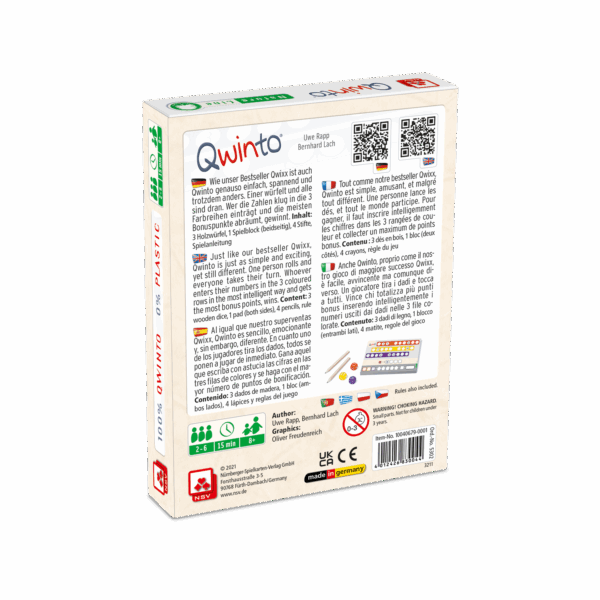 Qwinto – Natureline Party games NSV - Nürnberger Spielkarten Verlag