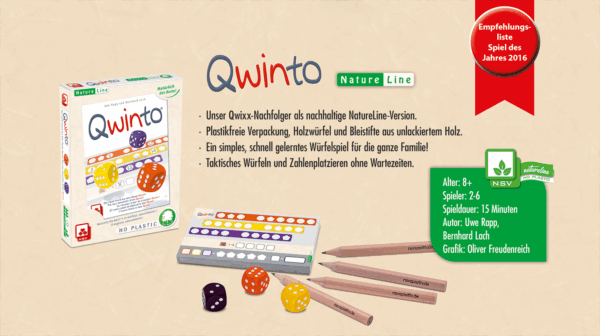 Qwinto – Natureline Party games NSV - Nürnberger Spielkarten Verlag
