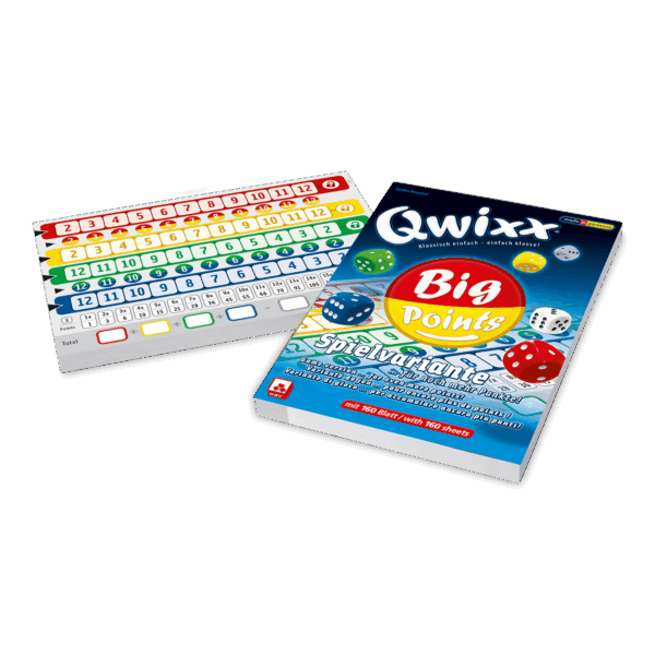 Qwixx – Big Points Zusatzblöcke Erwachsene NSV - Nürnberger Spielkarten Verlag
