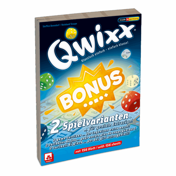 Qwixx – Bonus Zusatzblöcke Nürnberger-Spielkarten-Verlag GmbH NSV - Nürnberger Spielkarten Verlag