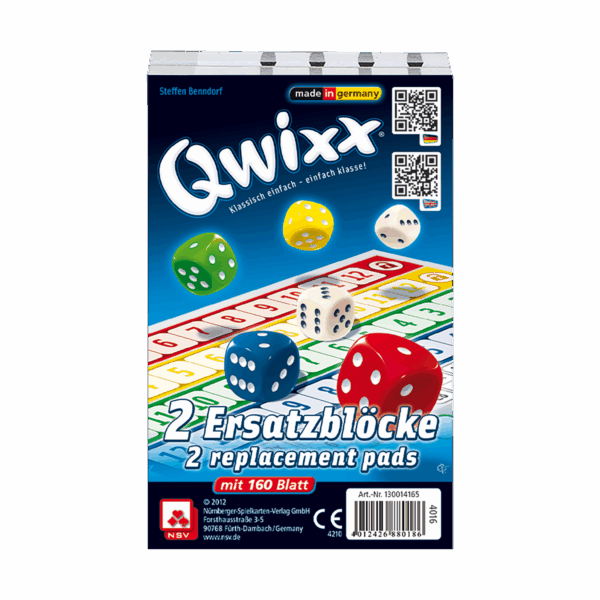 Qwixx – Original Ersatzblöcke Kinder NSV - Nürnberger Spielkarten Verlag