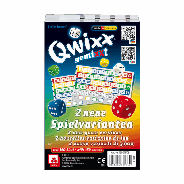 Qwixx – gemixxt Zusatzblöcke Zubehör NSV - Nürnberger Spielkarten Verlag