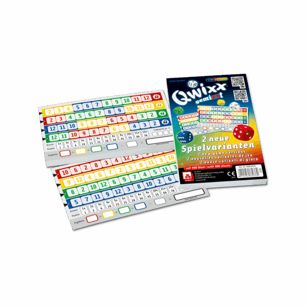 Qwixx – gemixxt Zusatzblöcke Zubehör NSV - Nürnberger Spielkarten Verlag