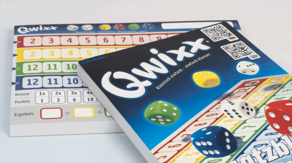 Qwixx XL replacement blocks Nürnberger-Spielkarten-Verlag GmbH NSV - Nürnberger Spielkarten Verlag