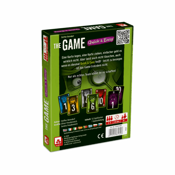 The Game – Quick and Easy Grundspiel NSV - Nürnberger Spielkarten Verlag