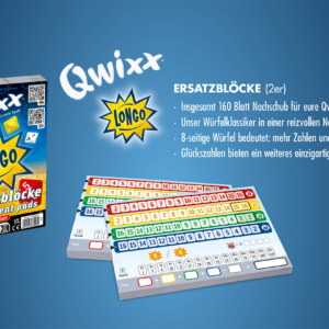 Qwixx – Longo Ersatzblöcke Jugendliche NSV - Nürnberger Spielkarten Verlag