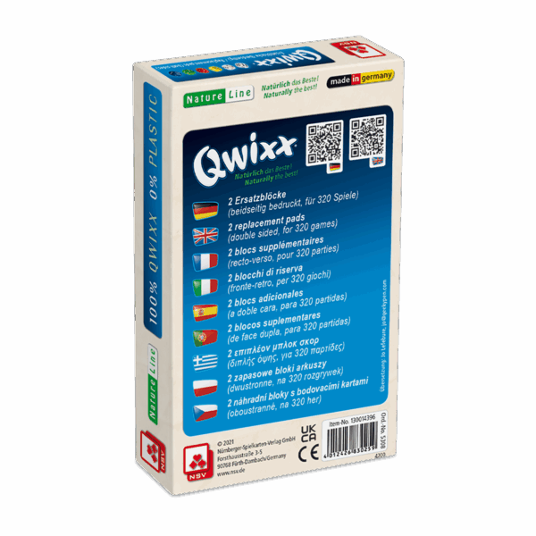 Qwixx – Natureline Ersatzblöcke Jugendliche NSV - Nürnberger Spielkarten Verlag