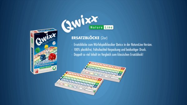 Qwixx – Natureline Ersatzblöcke Jugendliche NSV - Nürnberger Spielkarten Verlag
