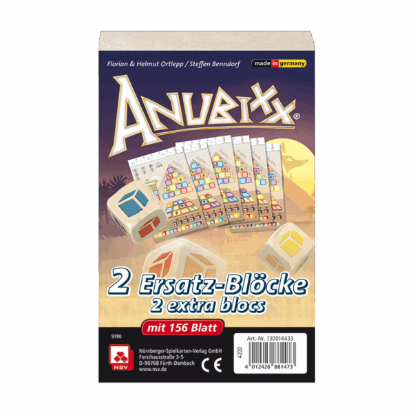 Anubixx Ersatzblöcke Jugendliche NSV - Nürnberger Spielkarten Verlag