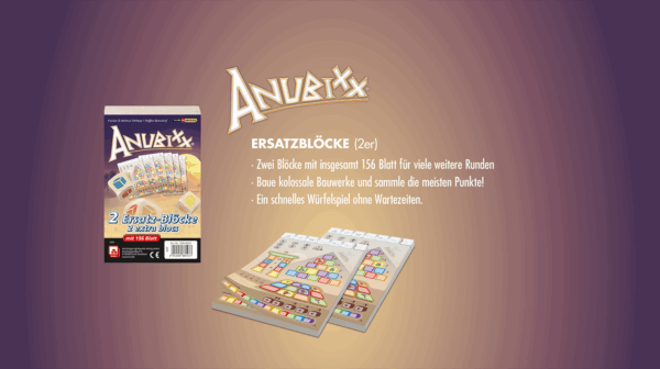 Anubixx Ersatzblöcke Jugendliche NSV - Nürnberger Spielkarten Verlag