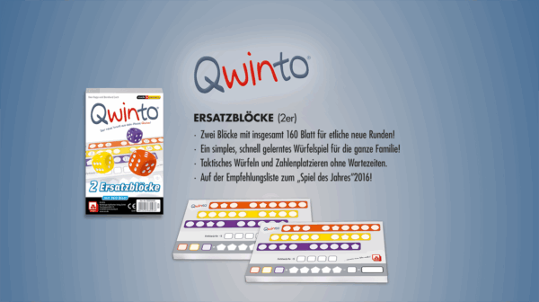 Qwinto Ersatzblöcke Sonstiges NSV - Nürnberger Spielkarten Verlag