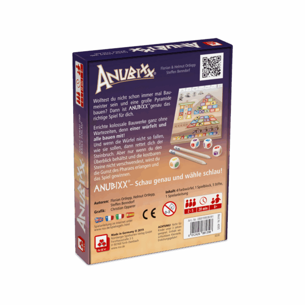 Anubixx Dice game NSV - Nürnberger Spielkarten Verlag