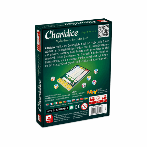 Charidice Würfelspiele NSV - Nürnberger Spielkarten Verlag