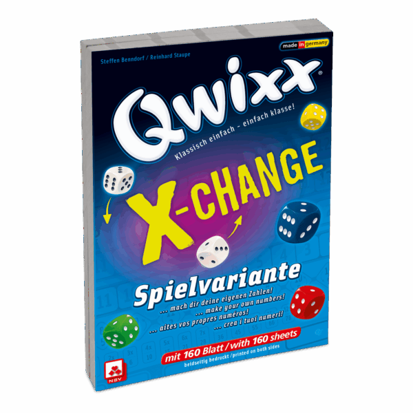 Qwixx – X-Change Zusatzblöcke Ersatzblock NSV - Nürnberger Spielkarten Verlag