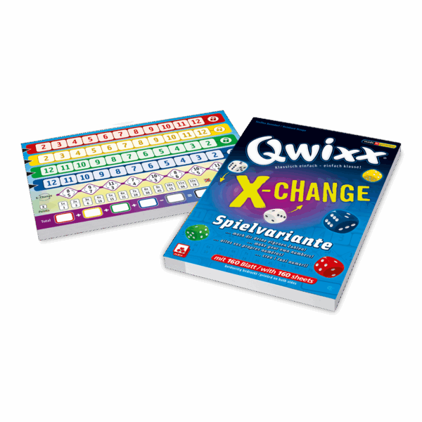 Qwixx – X-Change Zusatzblöcke Ersatzblock NSV - Nürnberger Spielkarten Verlag